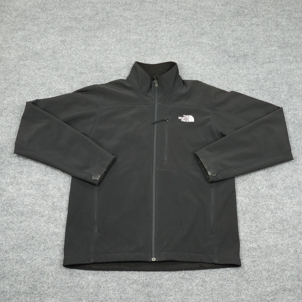 The North Face Jacket Mens Medium Black Apex Bionic Softshell Windproof Coat